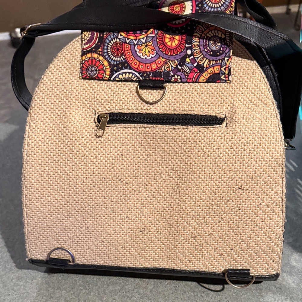Bohemian Patterned Beige Backpack - image 3